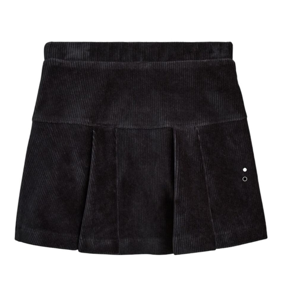 J. Crew Crewcuts black corduroy drop-waist mini skirt - Picture 2 of 7